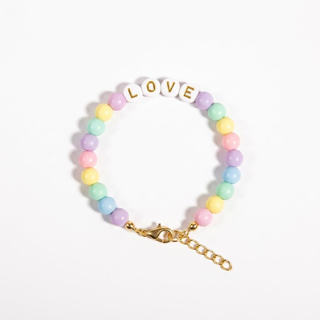 Pastel kralenarmband